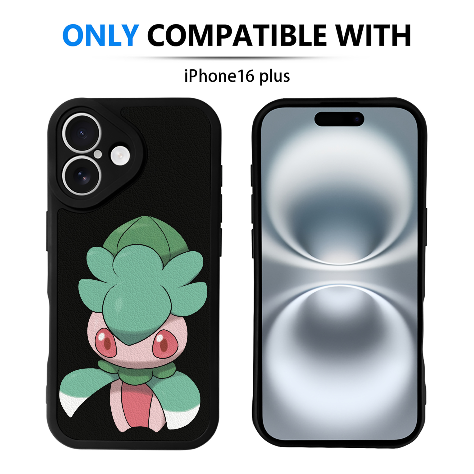 （画像用） ポケットモンスター Pokémon 【iPhone 16シリーズ対応】シリコンスマホケース（レザー調） 材質：シリコン
